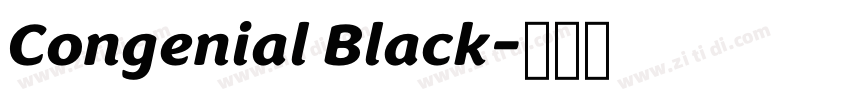 Congenial Black字体转换